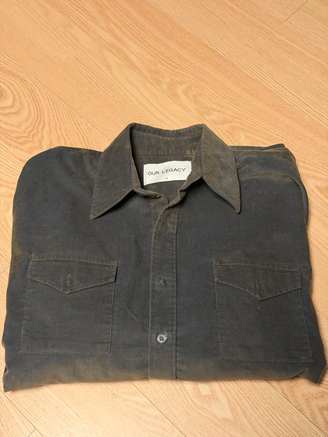 아워레가시 올리브 코듀로이셔츠 상품이미지3