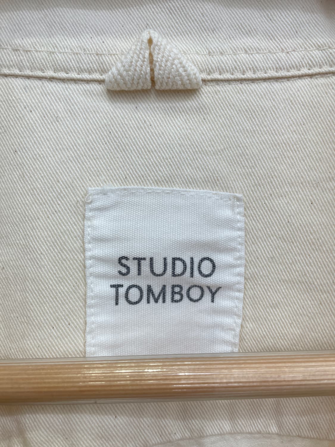 스튜디오 톰보이 코튼 투포켓 셔츠 자켓 아이보리 상품이미지6