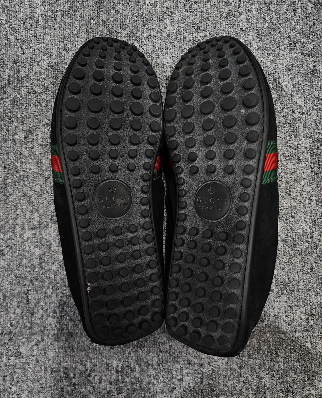 구찌 웹 스트라이프 스웨이드 드라이빙 슈즈 로퍼 UK 7 상품이미지6