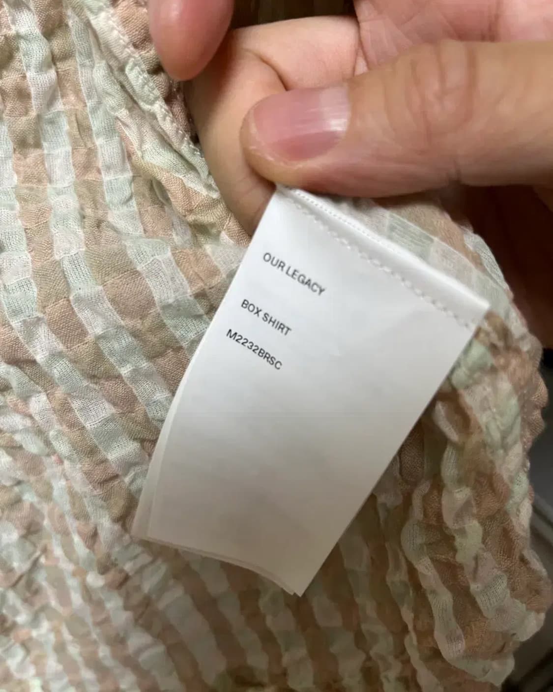 [50] 아워레가시 박스 셔츠 시어서커  상품이미지3