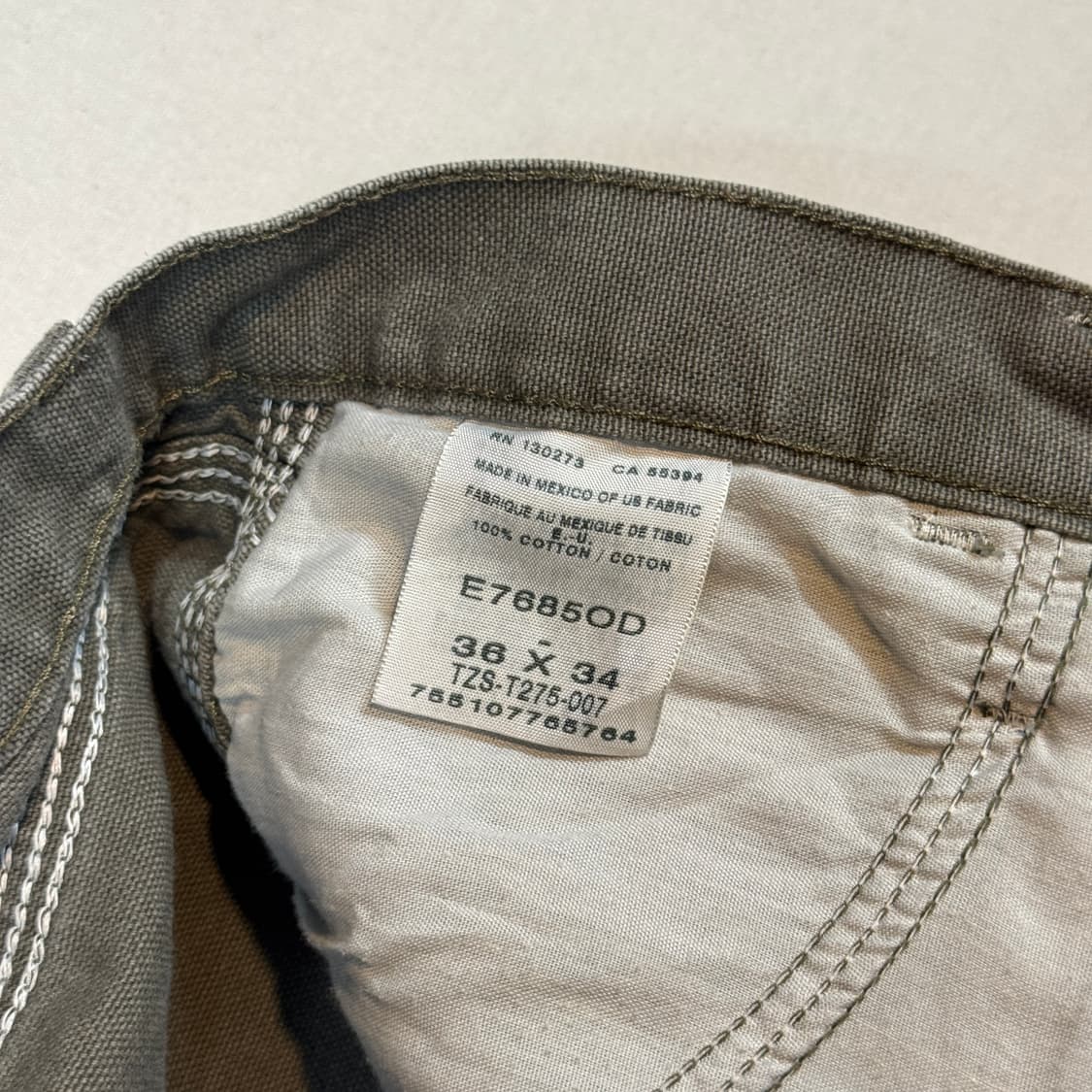 36inch) Rustler USA 카펜터 워크 팬츠 모스그린 상품이미지7