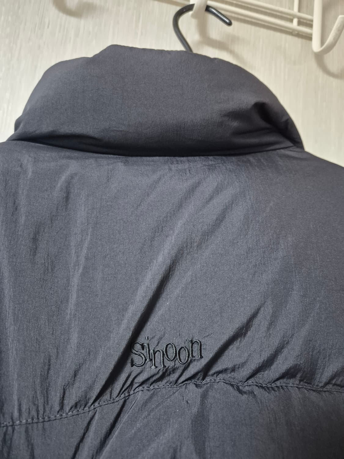 시눈 리본 숏패딩 퍼프패딩 푸퍼 블랙 상품이미지6