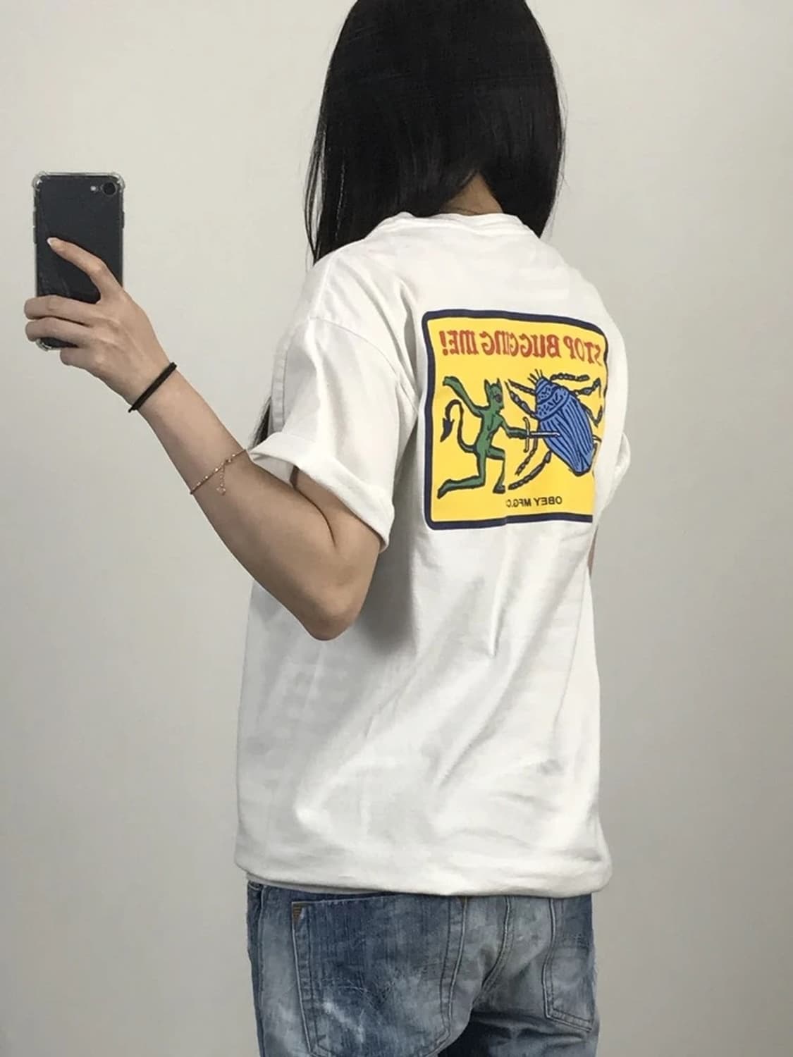 OBEY Back Graphic White Tee 상품이미지2