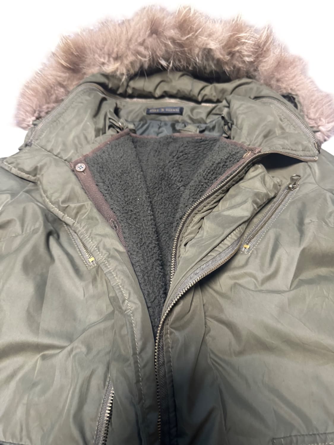 00s Mode Khaki Long Jacket 상품이미지2