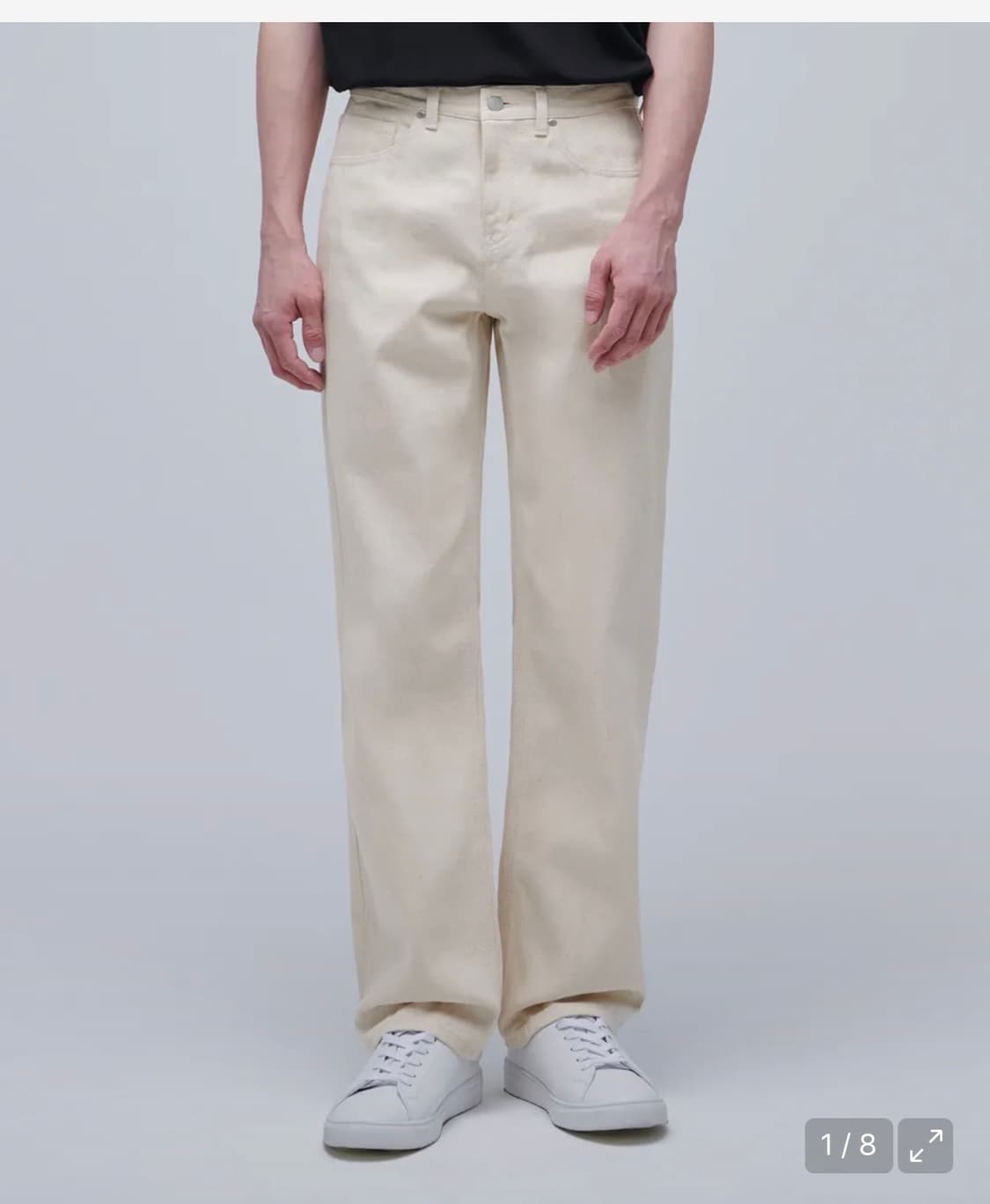 [38인치]무신사스탠다드 언다이드 데님팬츠 크림 상품이미지2