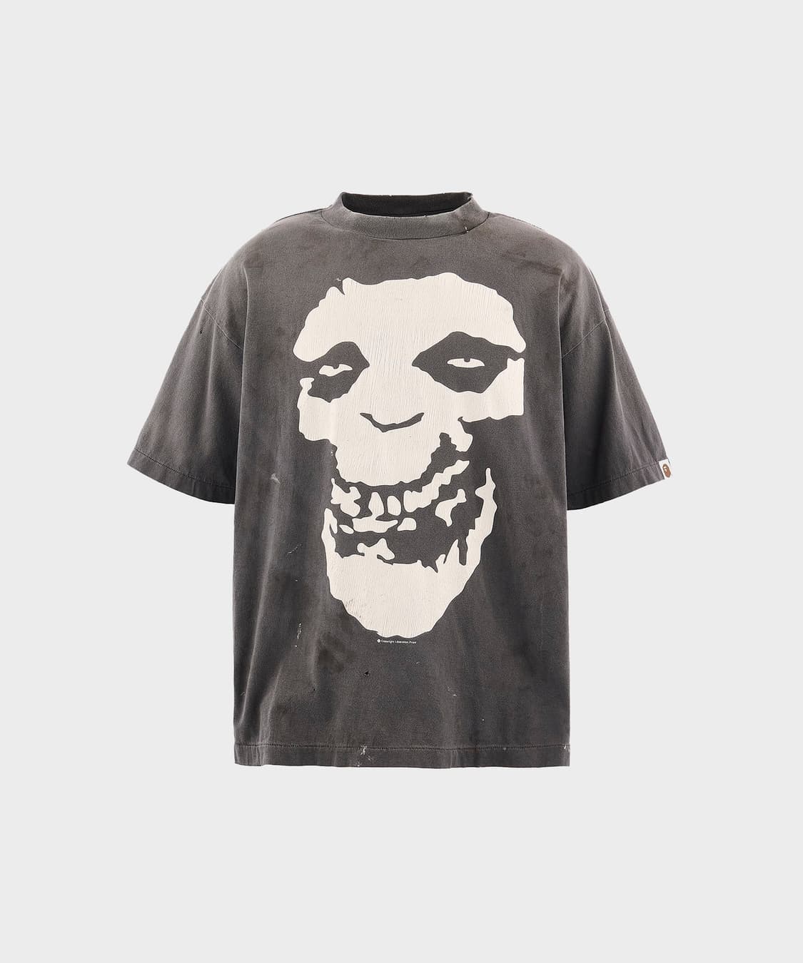 [새상품/L] 세인트미카엘 x 베이프 스컬 해골 반팔티셔츠 상품이미지1