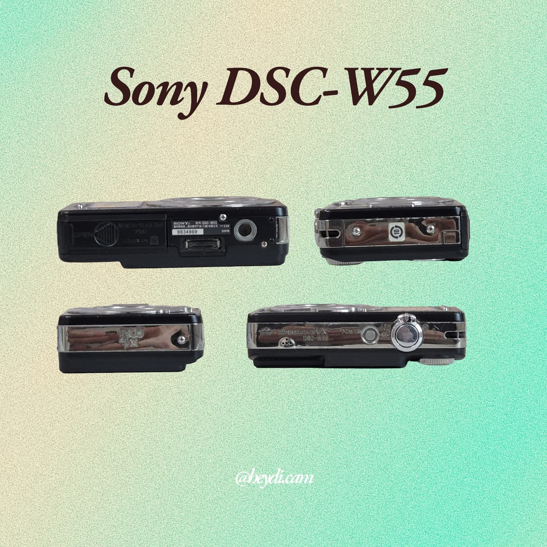 소니 사이버샷 dsc-W55 블랙 (Sony DSC-W55) 상품이미지2