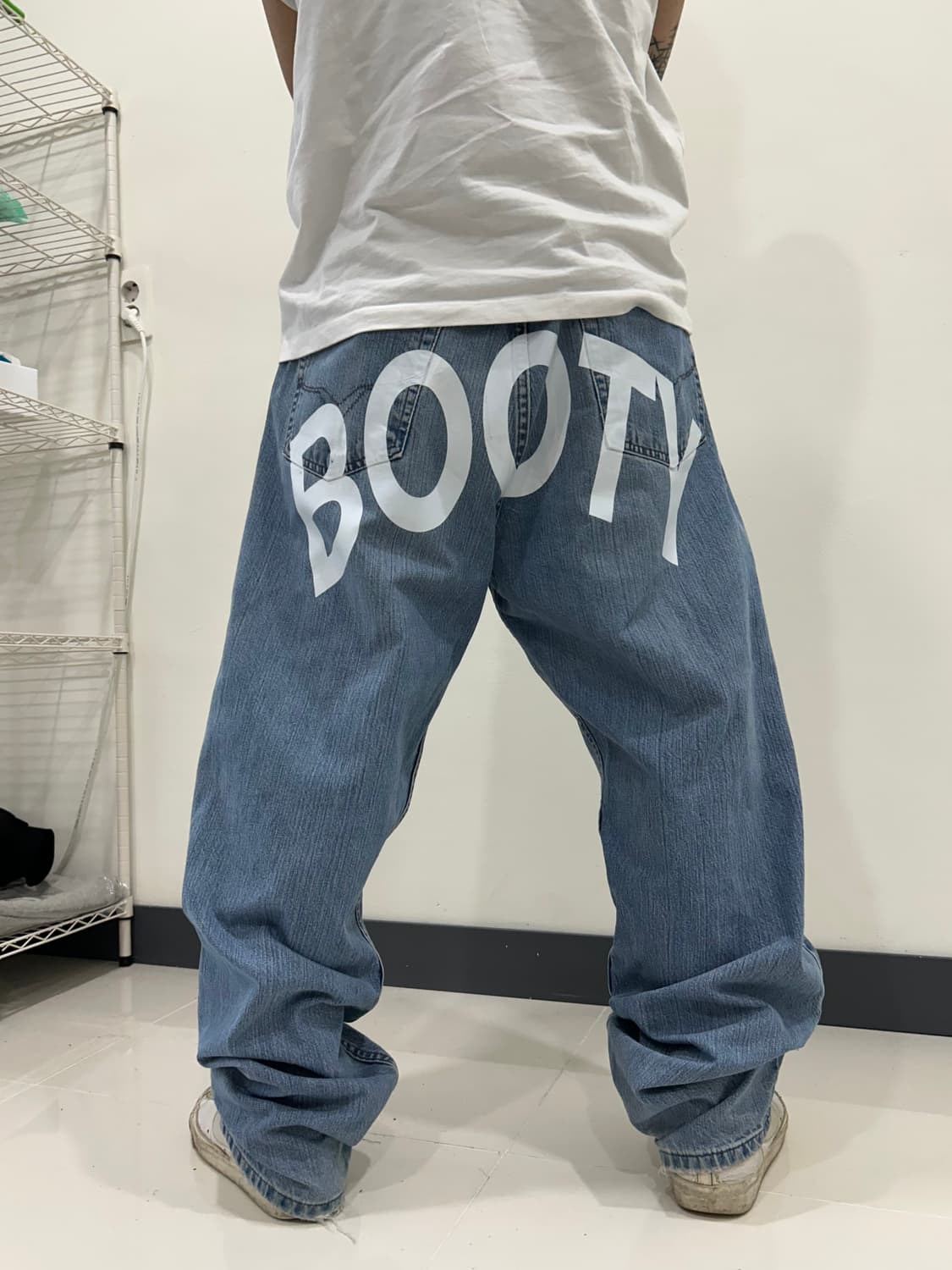 BOOTY 커스텀 90‘s 할리 데이비슨 연청 데님 상품이미지1