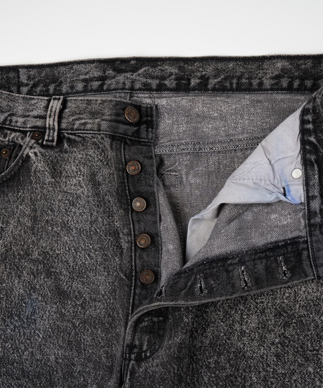 90's 리바이스 501 USA Made 워시드블랙 상품이미지6