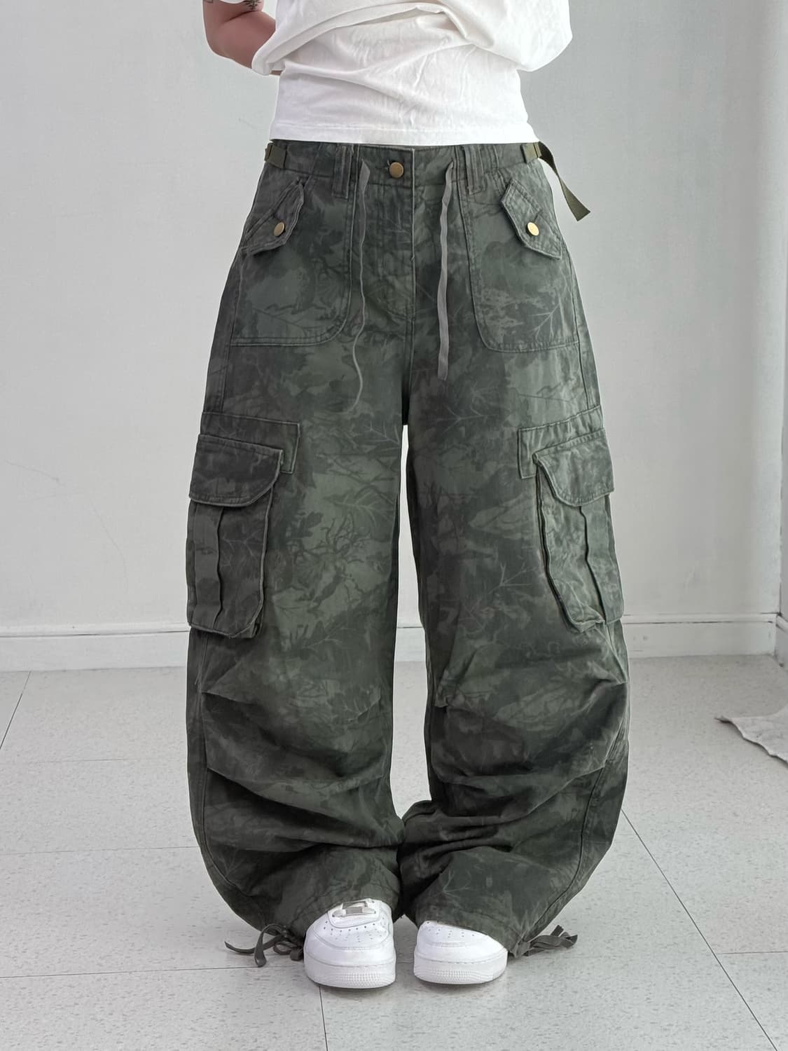 빈티지 카키 트리 카고팬츠 상품이미지1