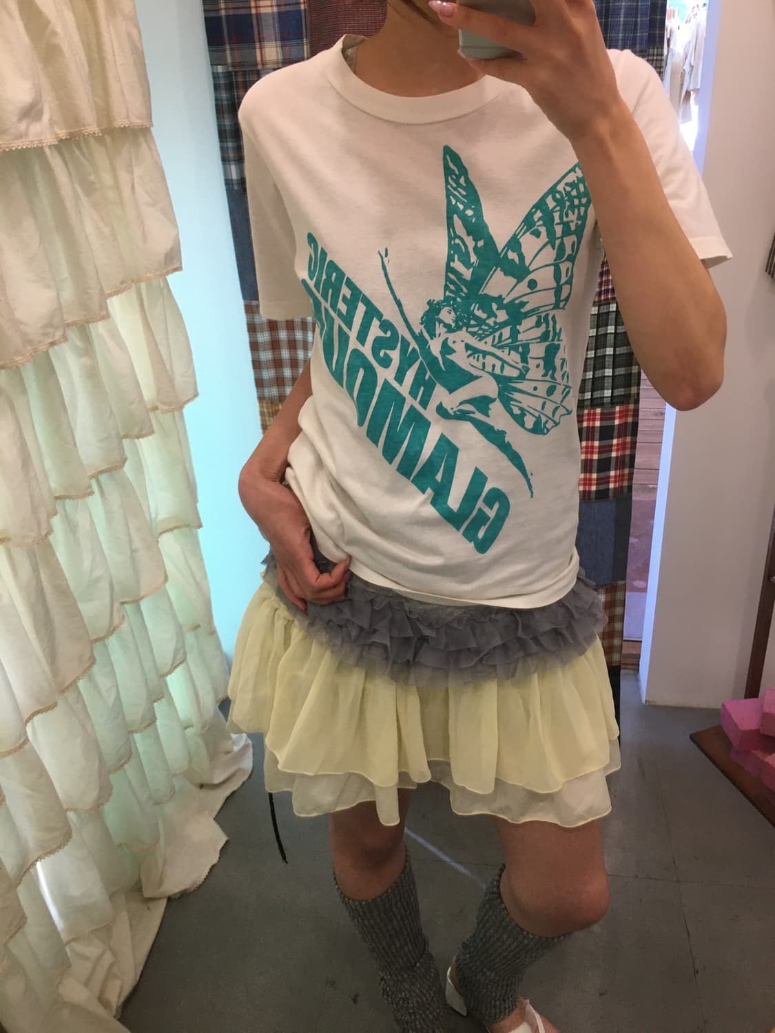 히스테릭글래머 민트 나비 티셔츠 상품이미지1
