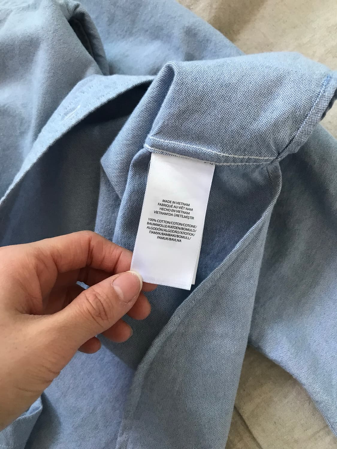 폴로 랄프로렌 빅포니로고 스카이블루 셔츠 상품이미지8