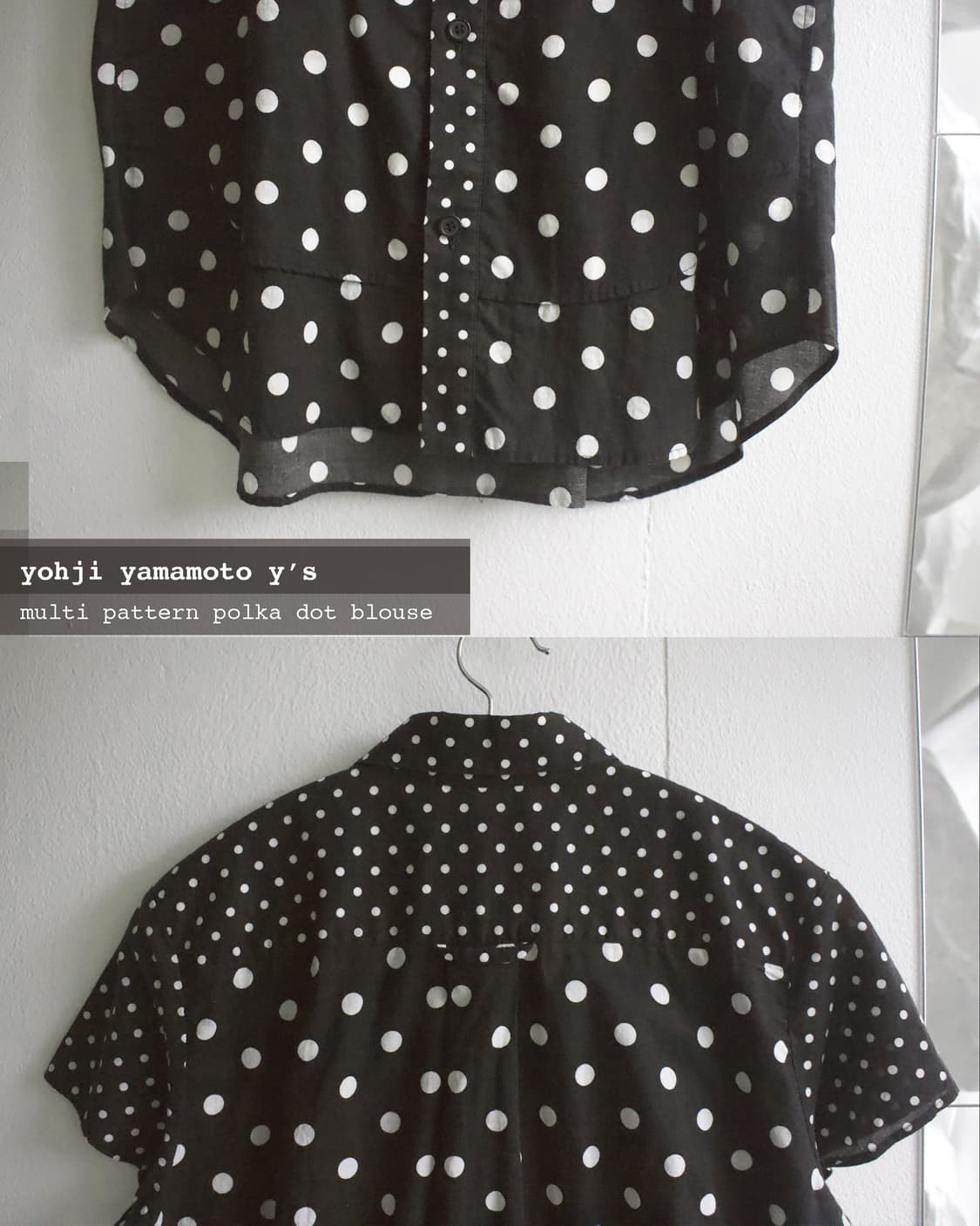 multi pattern polka dot blouse  상품이미지4