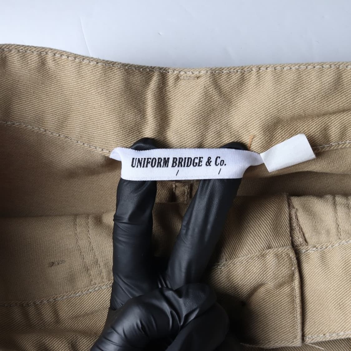 유니폼브릿지 코튼 퍼티그 팬츠 베이지 L 상품이미지5