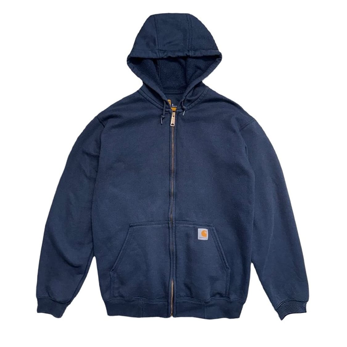 CARHARTT 미드 웨이트 오리지널 핏 후드 집업 네이비 S 상품이미지1