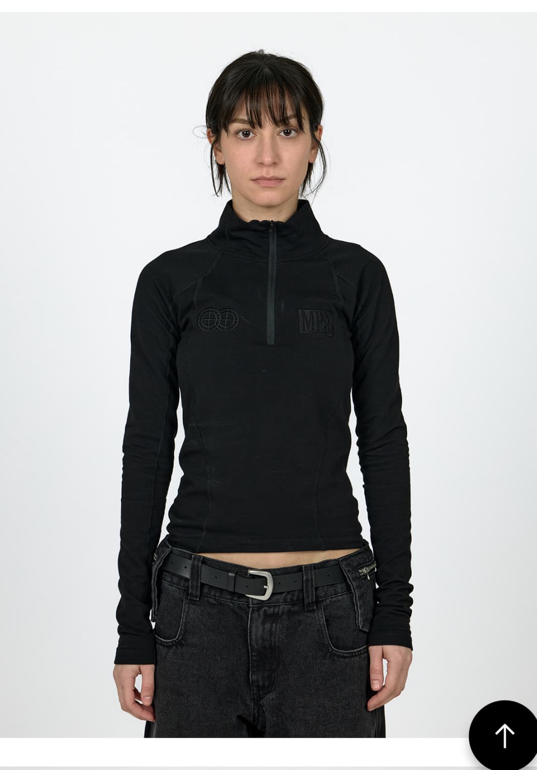 플라스틱프로덕트soft shell half zip black L 상품이미지1