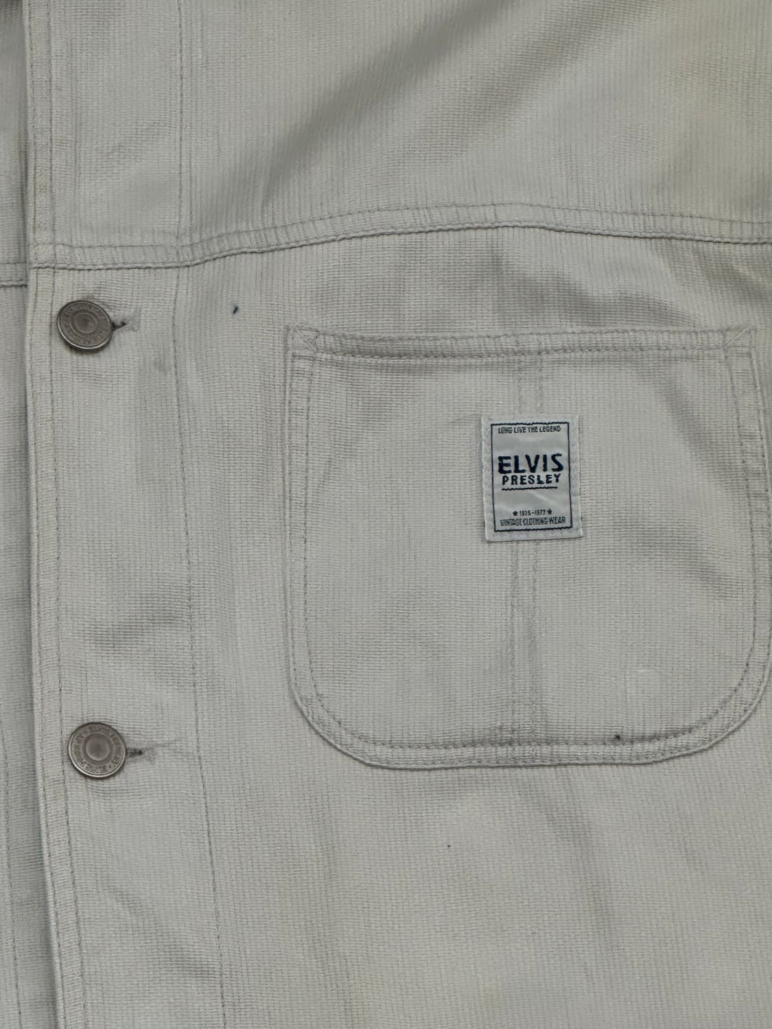 L)ELVIS 빈티지 아이보리 데님 자켓 상품이미지3