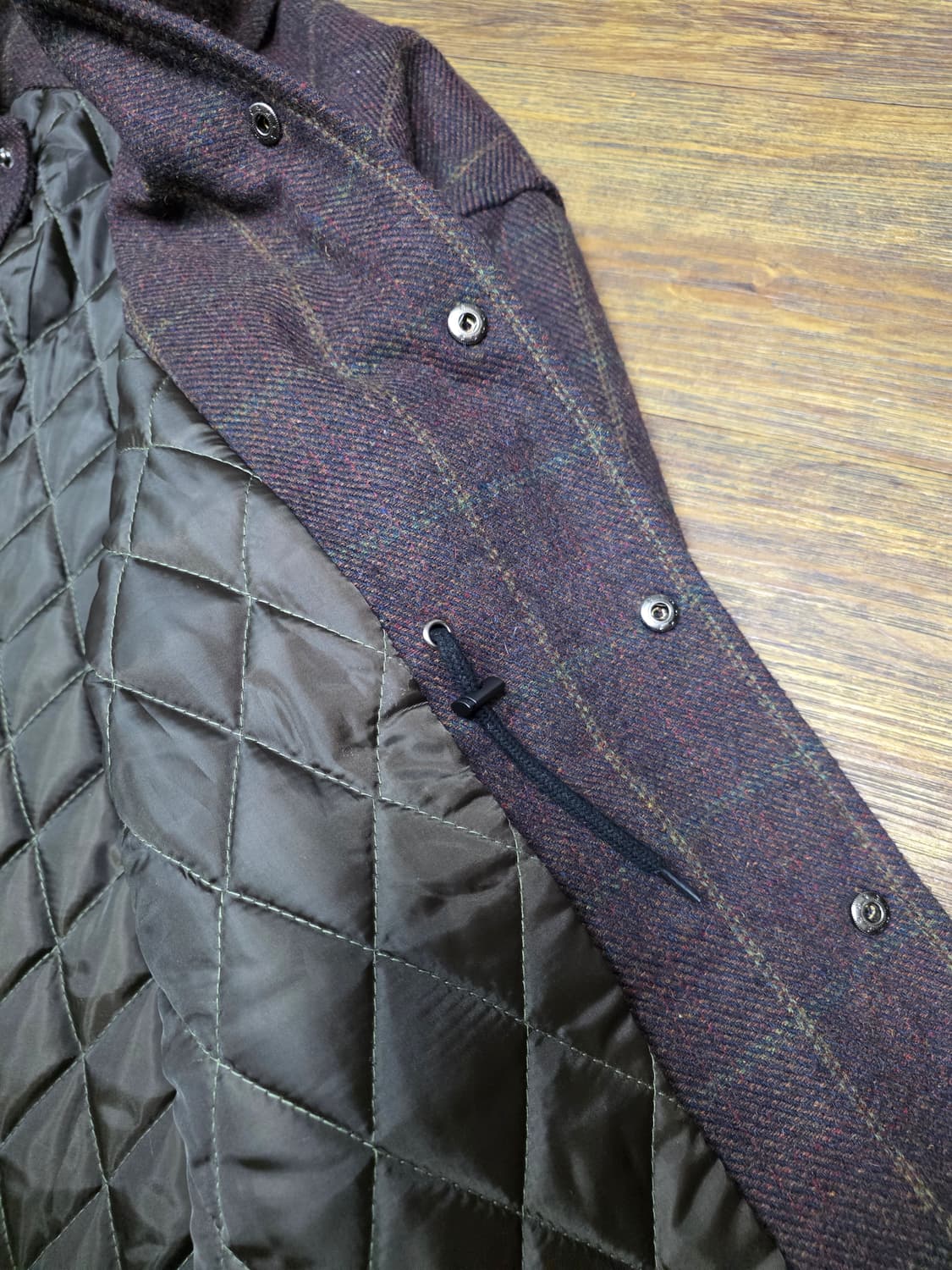 파르티멘토 체크숏 코트 상품이미지7