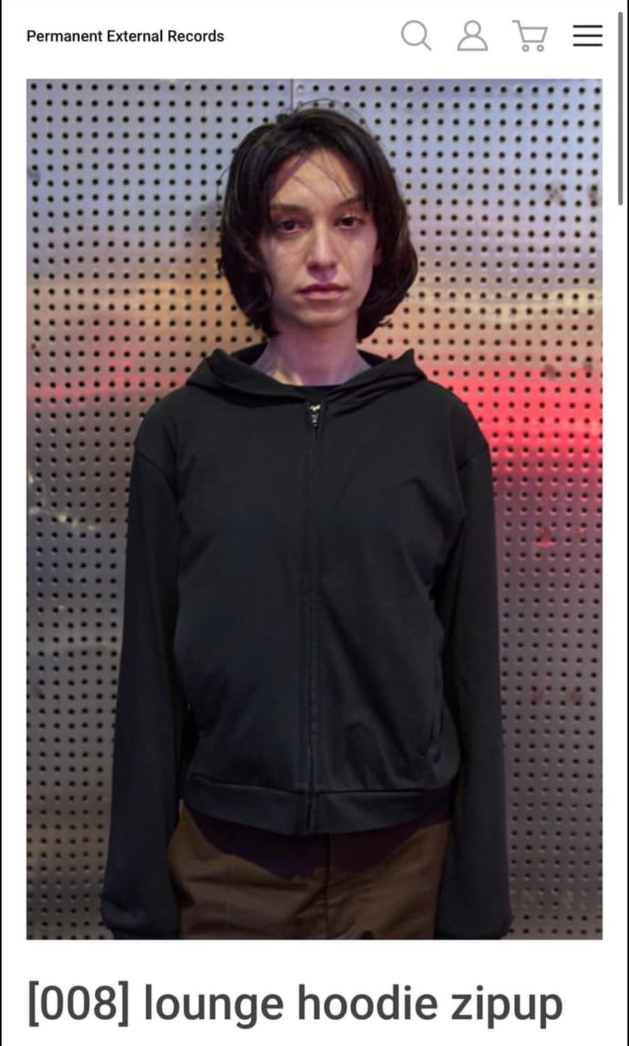 구매) 머듈 라운지 후드집업1사이즈 블랙 상품이미지1