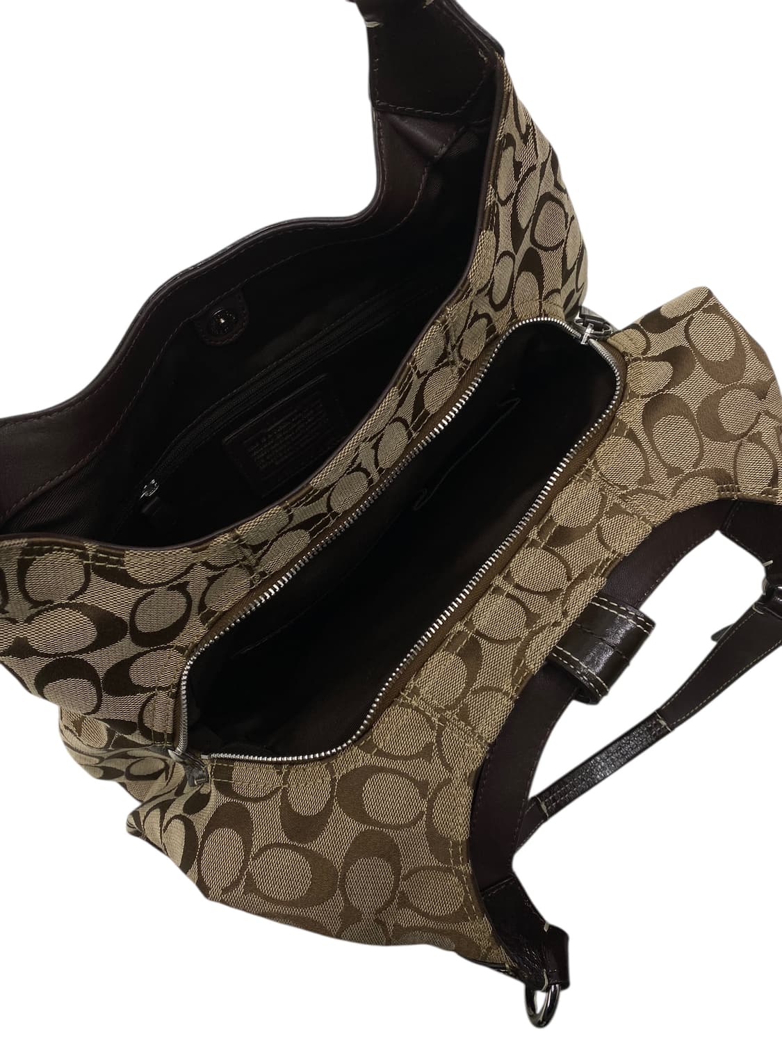 코치 y2k 브라운 보부상 숄더백 상품이미지3