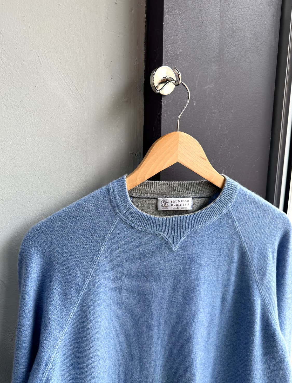 52/ 브루넬로쿠치넬리 캐시미어100 라운드 니트 상품이미지4