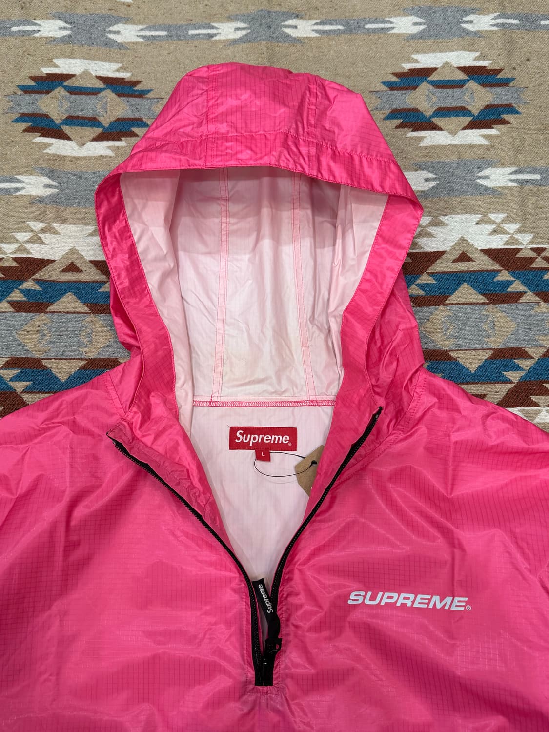 [L] 슈프림 패커블 립스탑 풀오버 핑크(+패커블백) 상품이미지4