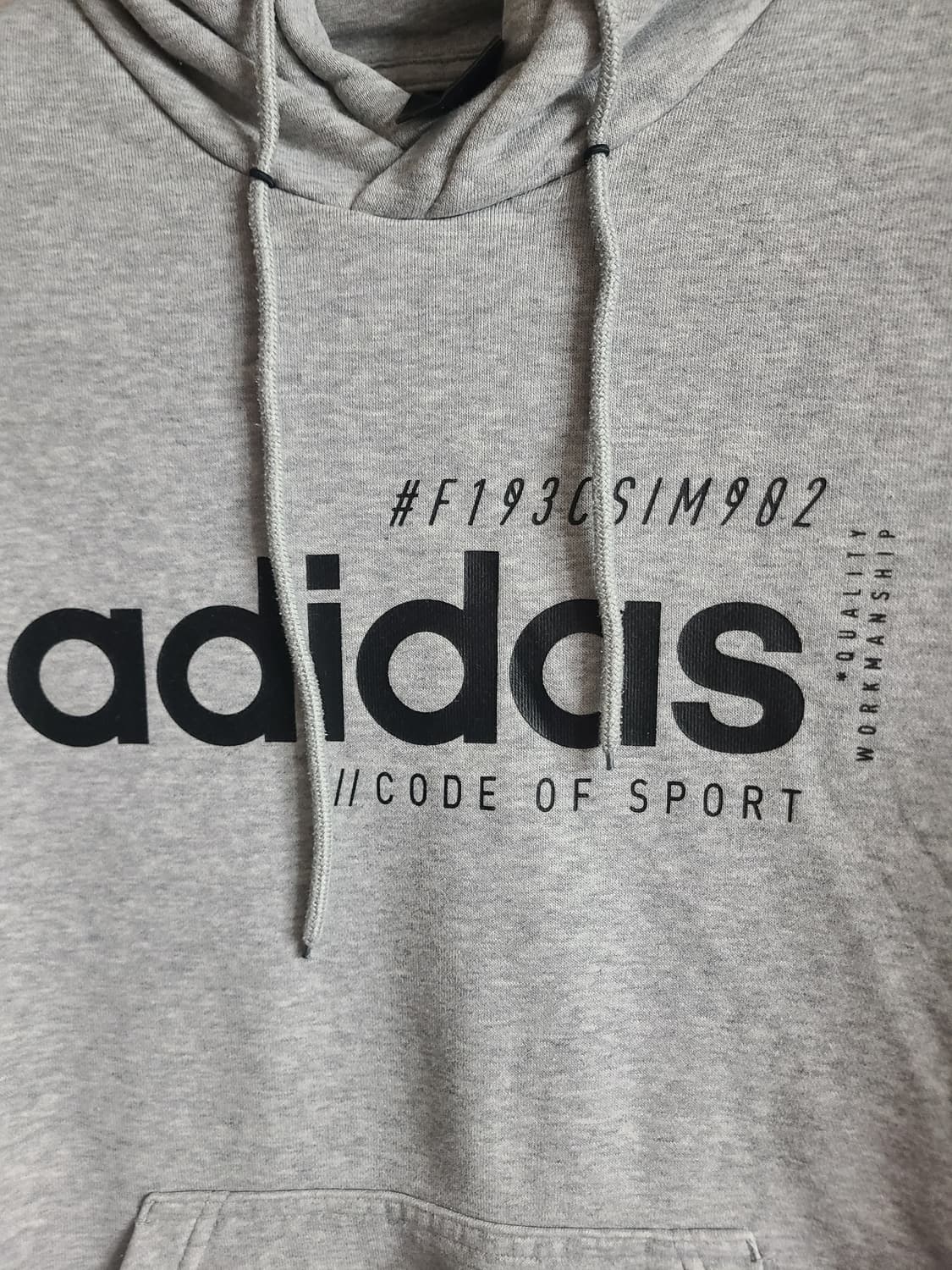 아디다스 회색 후드티(m) 상품이미지4