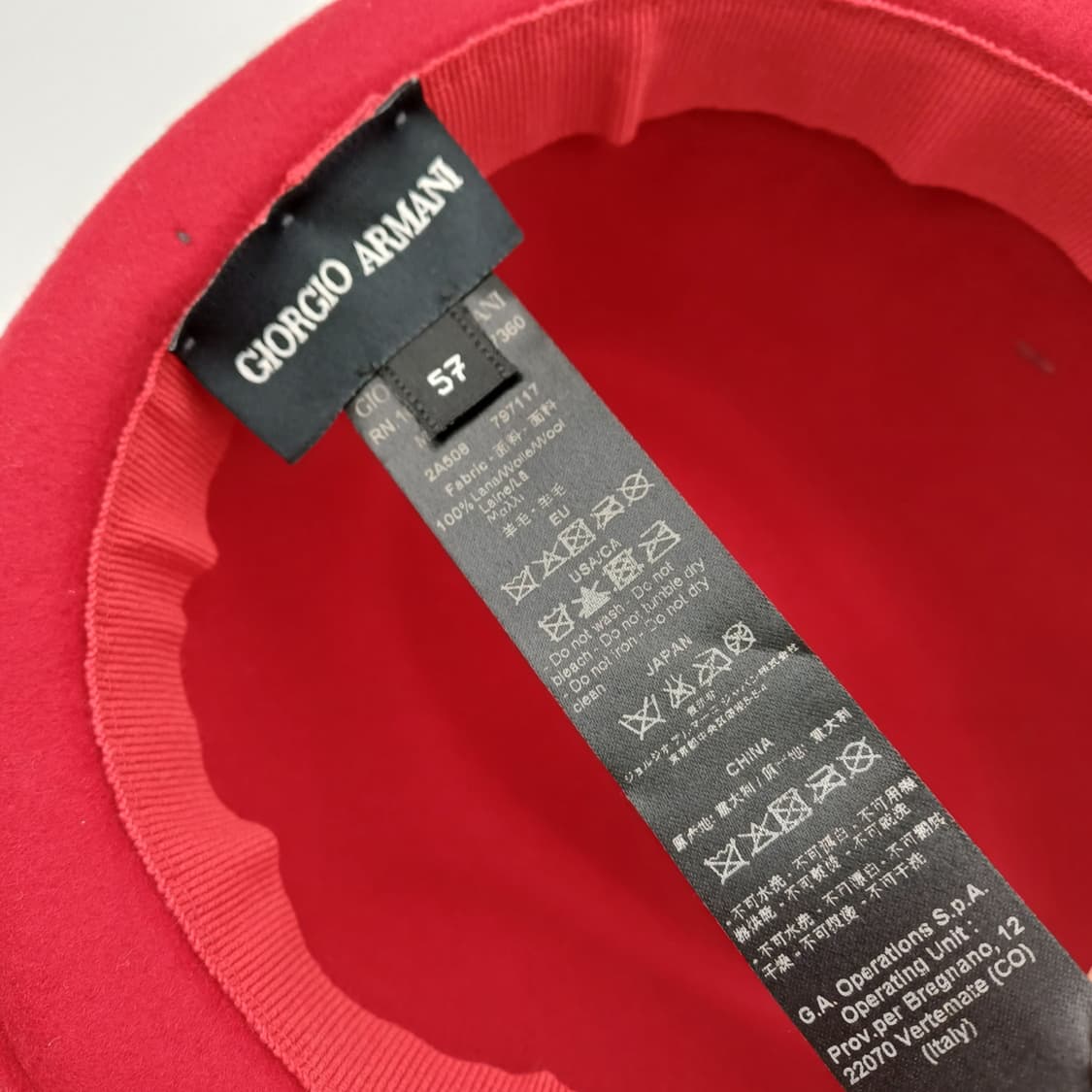 조르지오 아르마니 페도라 모자 [JBFS10751-256-01] 상품이미지6