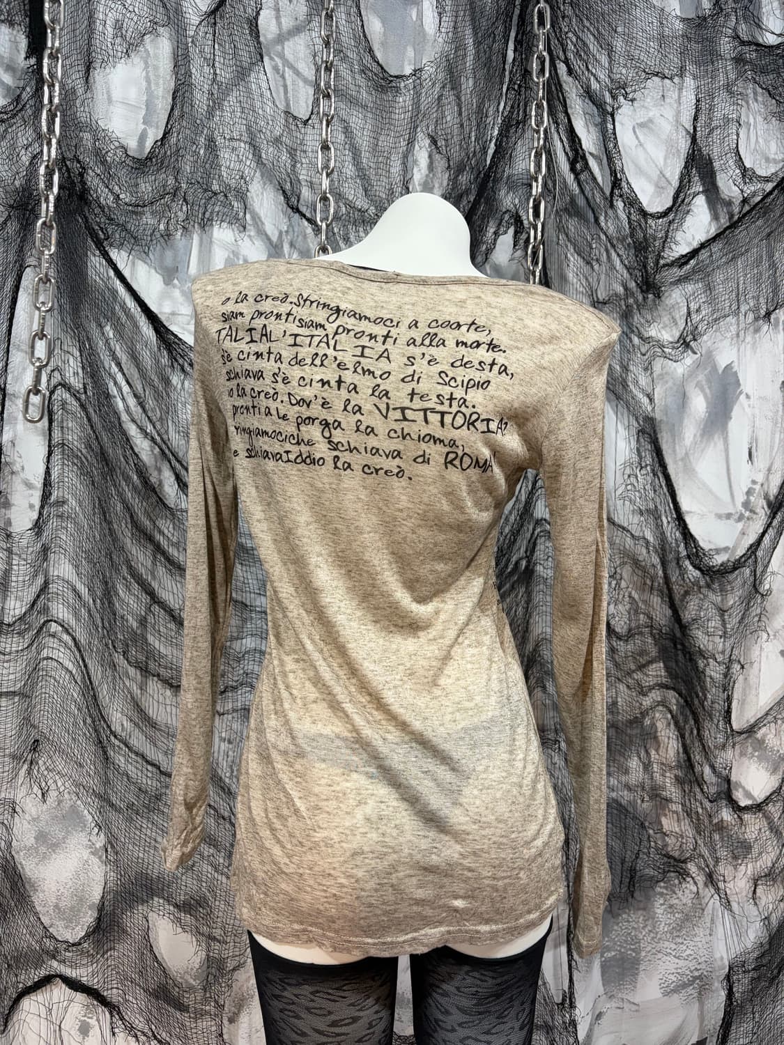 Y2K Graphic See-through Long Sleeve 상품이미지7