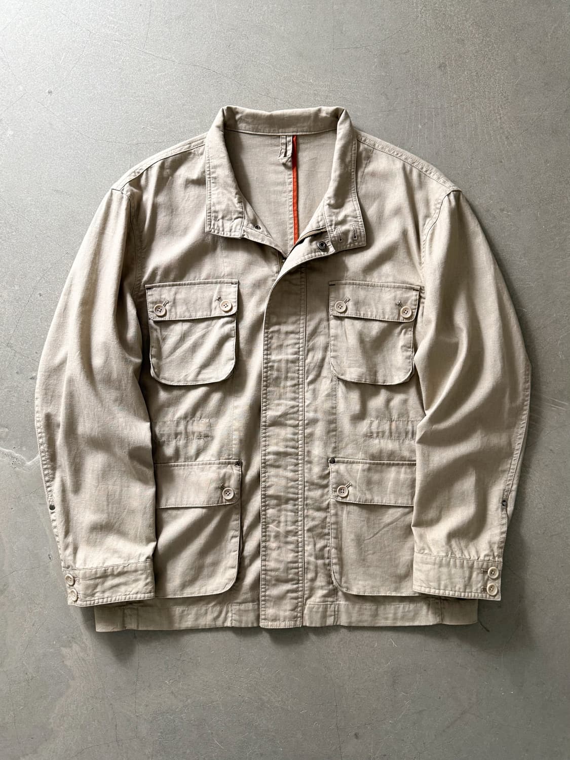 Person's Flip Wear Linen Utility Jacket 상품이미지3