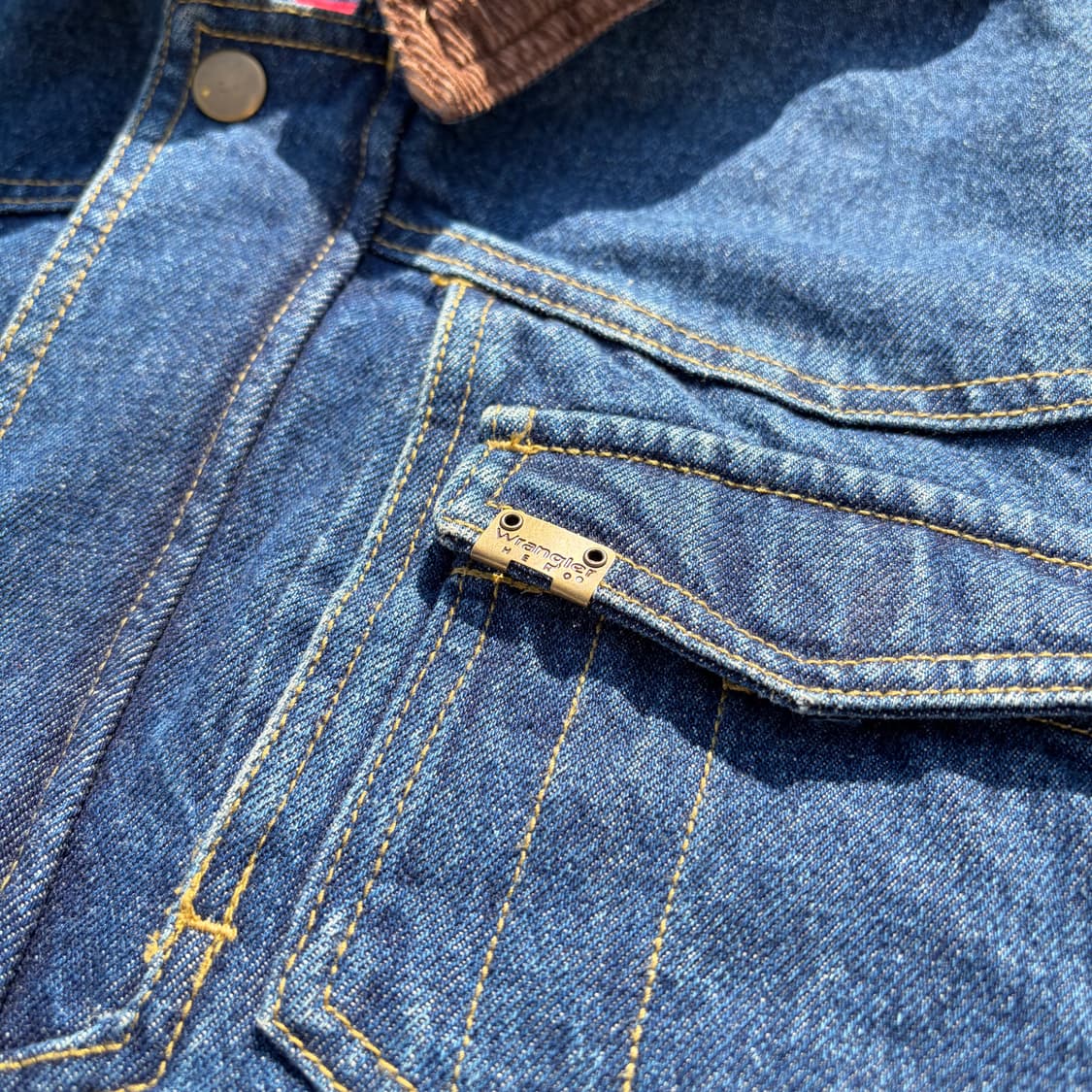 랭글러 빈티지 쉐르파 워크 데님자켓 L 상품이미지4