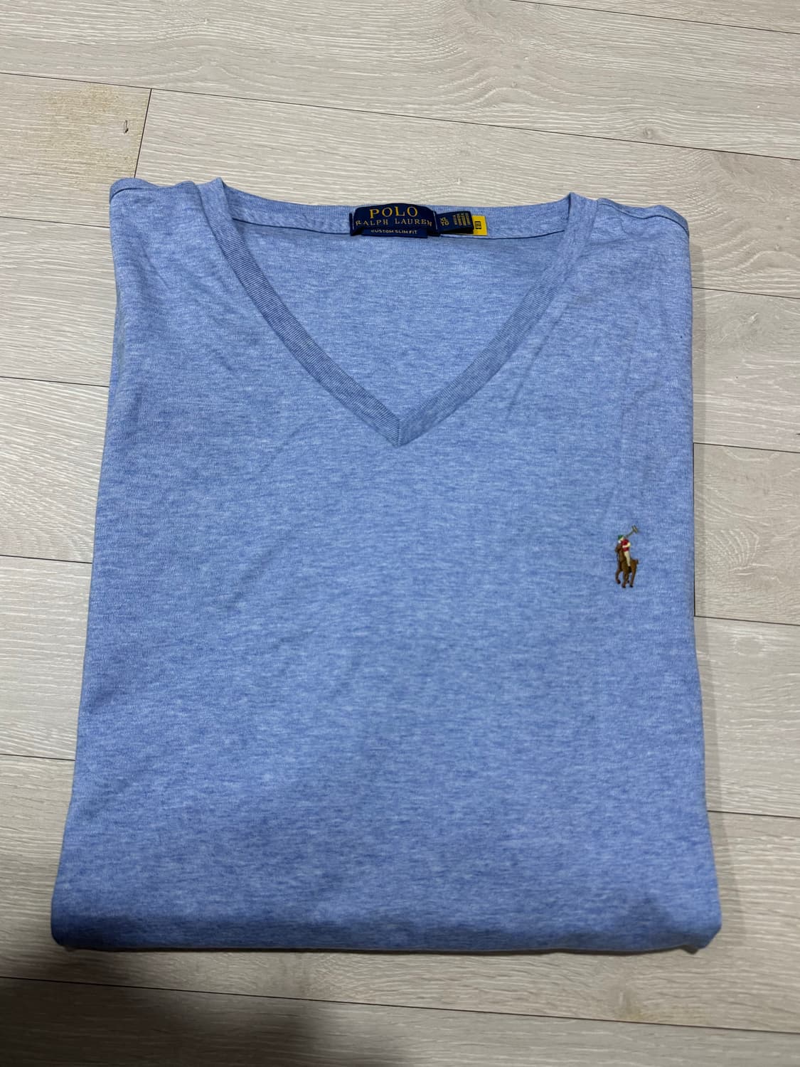 폴로 QR코드 멀티포니 브이넥 티셔츠 XL 상품이미지2