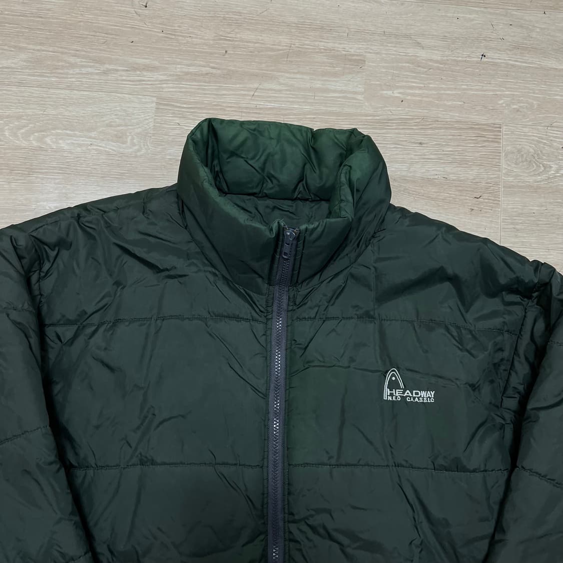 헤드 웨이 로고 스탠드넥 패딩 점퍼 [카키] L/100 상품이미지2