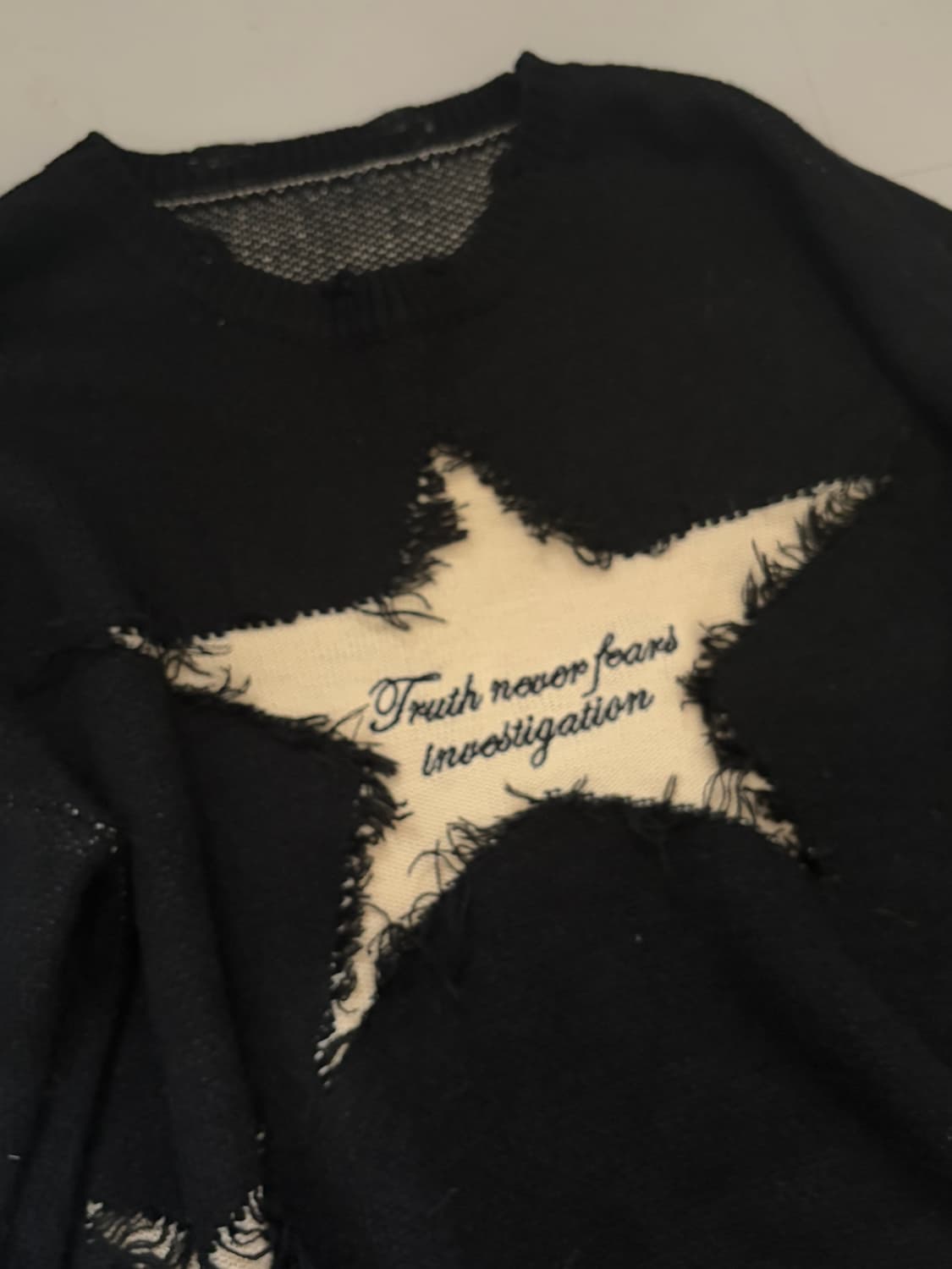• Black Star Damage Knitwear  상품이미지4