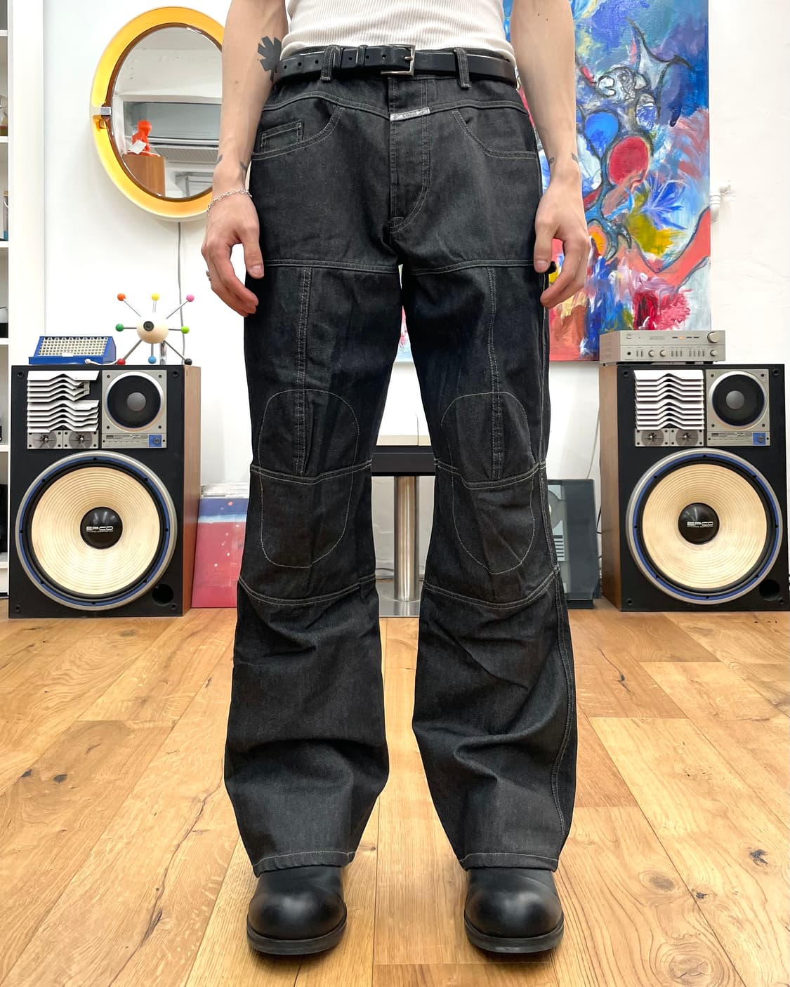 [L] 마리떼프랑소와저버 3D 데님 팬츠 상품이미지1