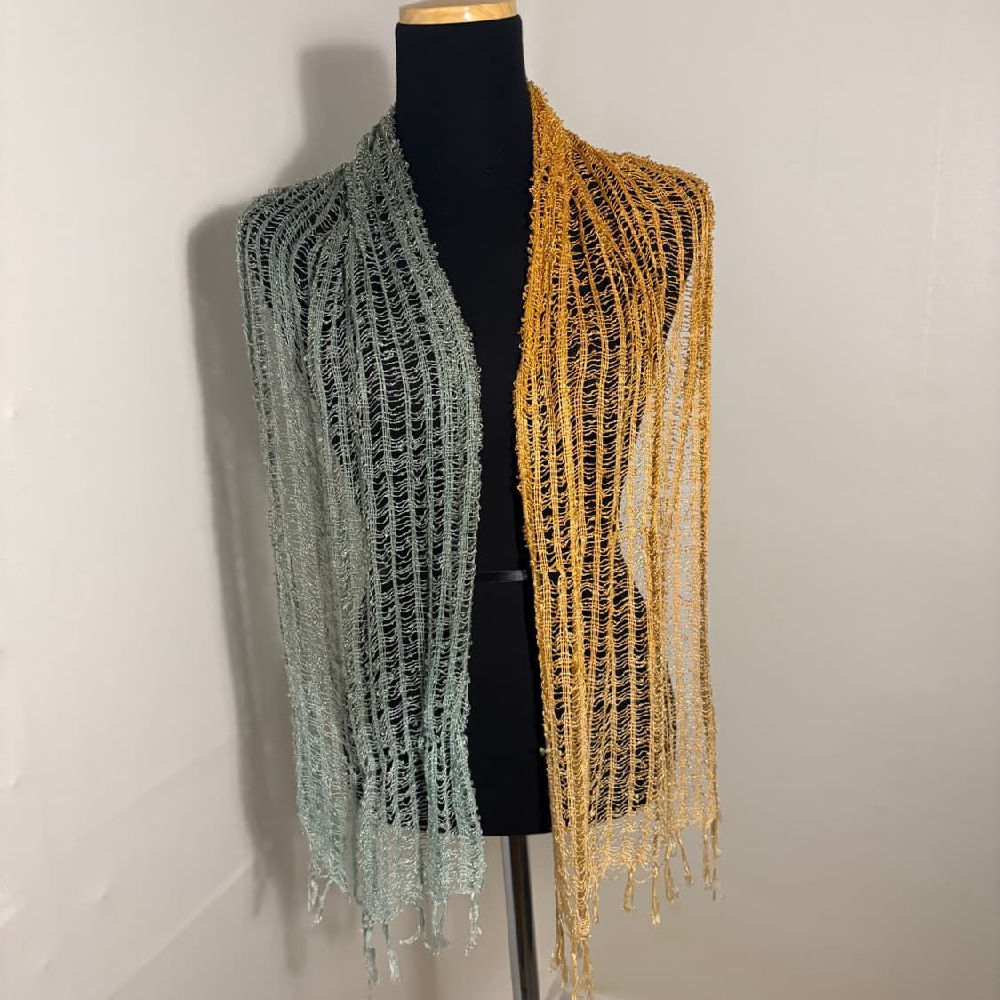 빈티지 데미지 그물 보헤미안 모리 머플러 스카프 숄 그라데이션 상품이미지4