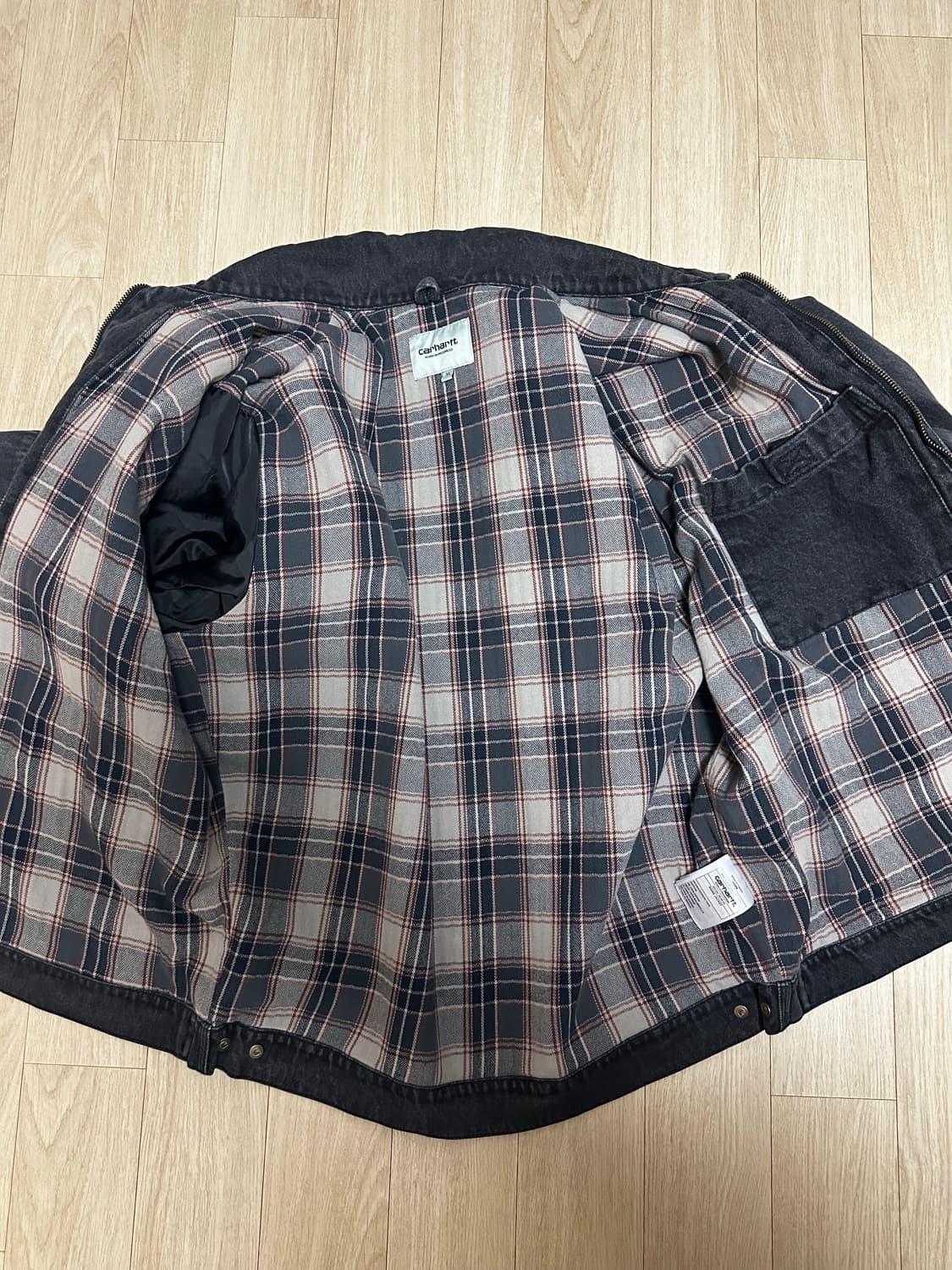 칼하트wip 라이더 자켓 스톤워시드 디트로이트 og 워크자켓 상품이미지8