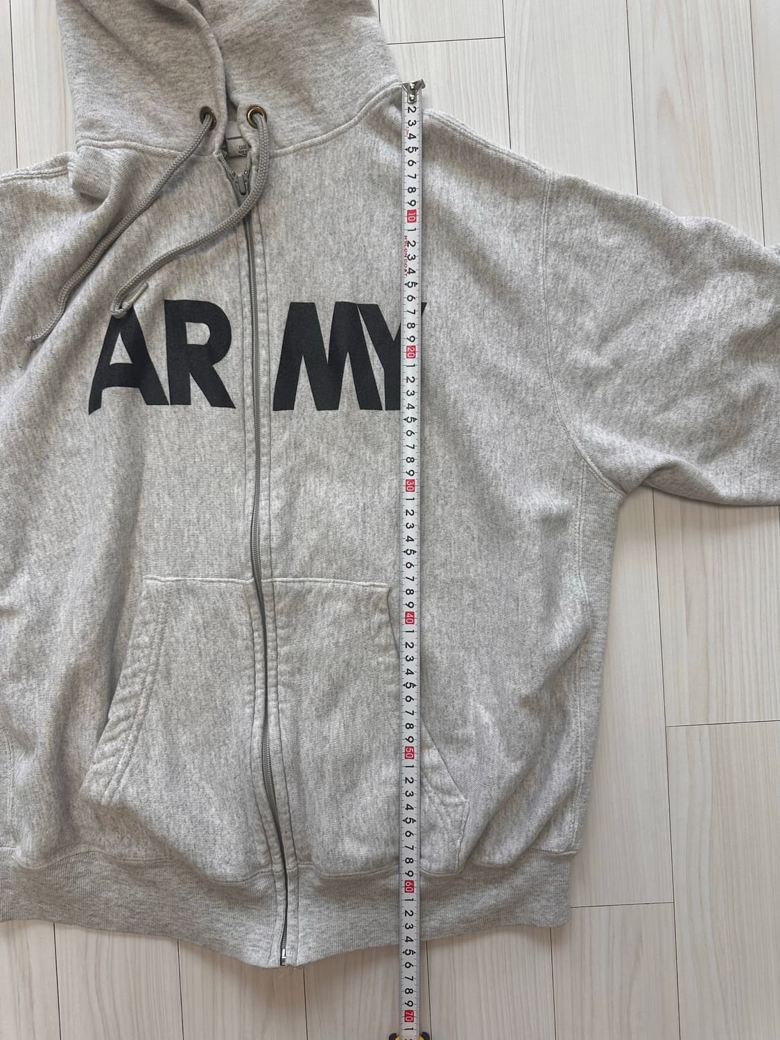 빈티지 PFU ARMY 아미 후드 집업 짚업 라지 상품이미지6