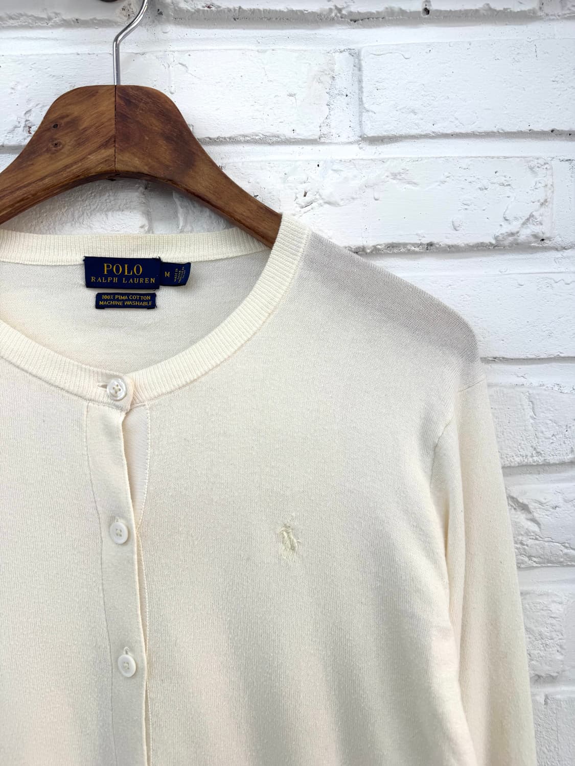 폴로 아이보리 가디건 상품이미지4