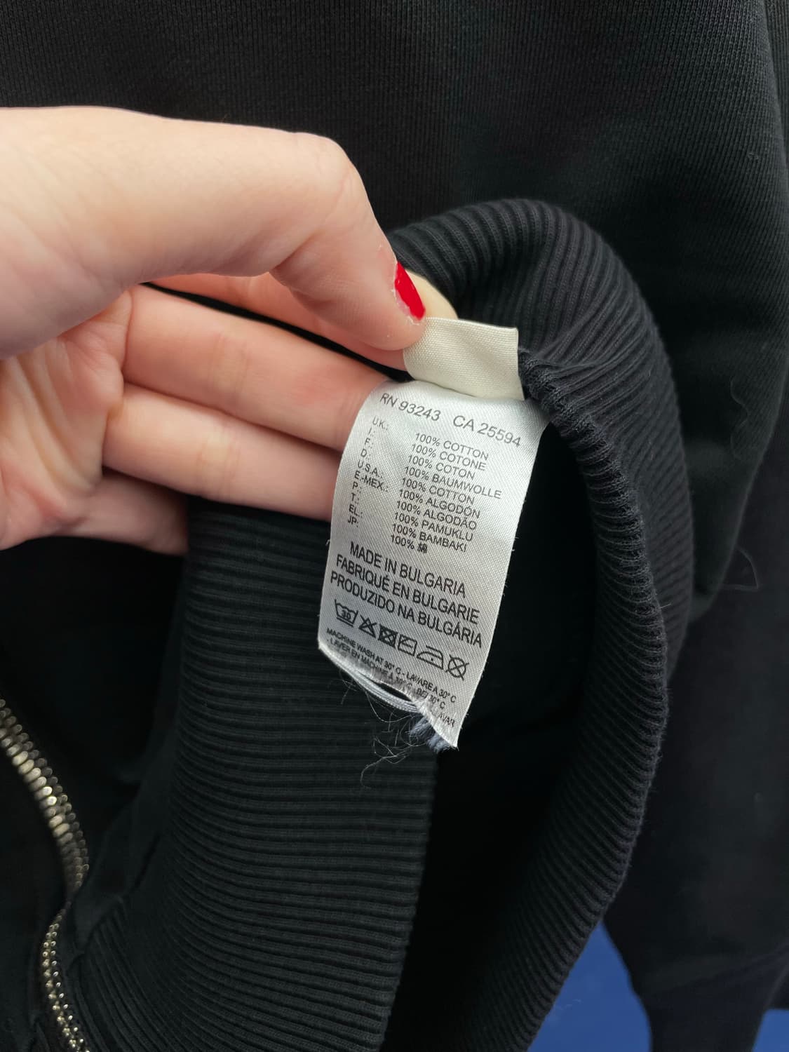 DIESEL 디젤 센터 지퍼 맨투맨 상품이미지8