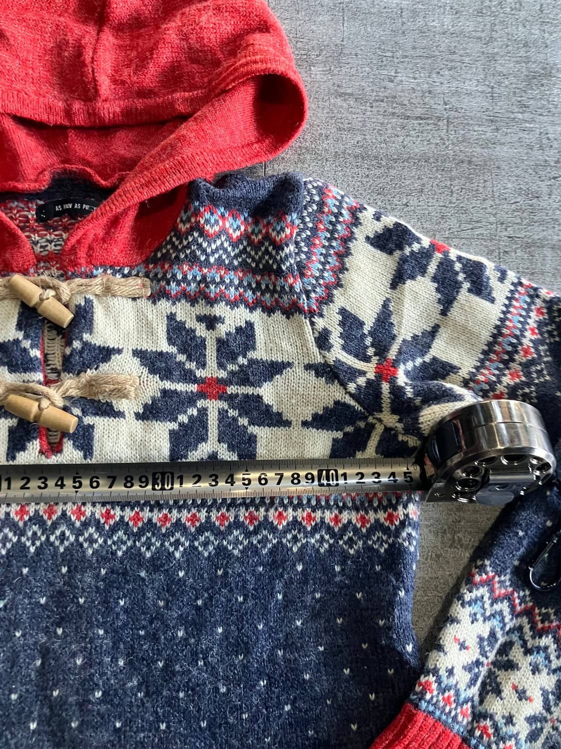 일본빈티지 Asknowaspinky 올드스쿨아메카지 노르딕 니트원피스 상품이미지2