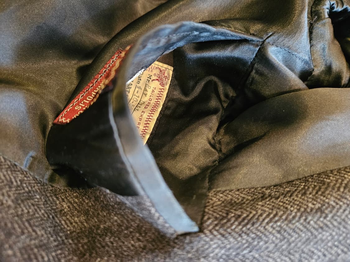 70s빈티지 헤링본 코트  상품이미지4