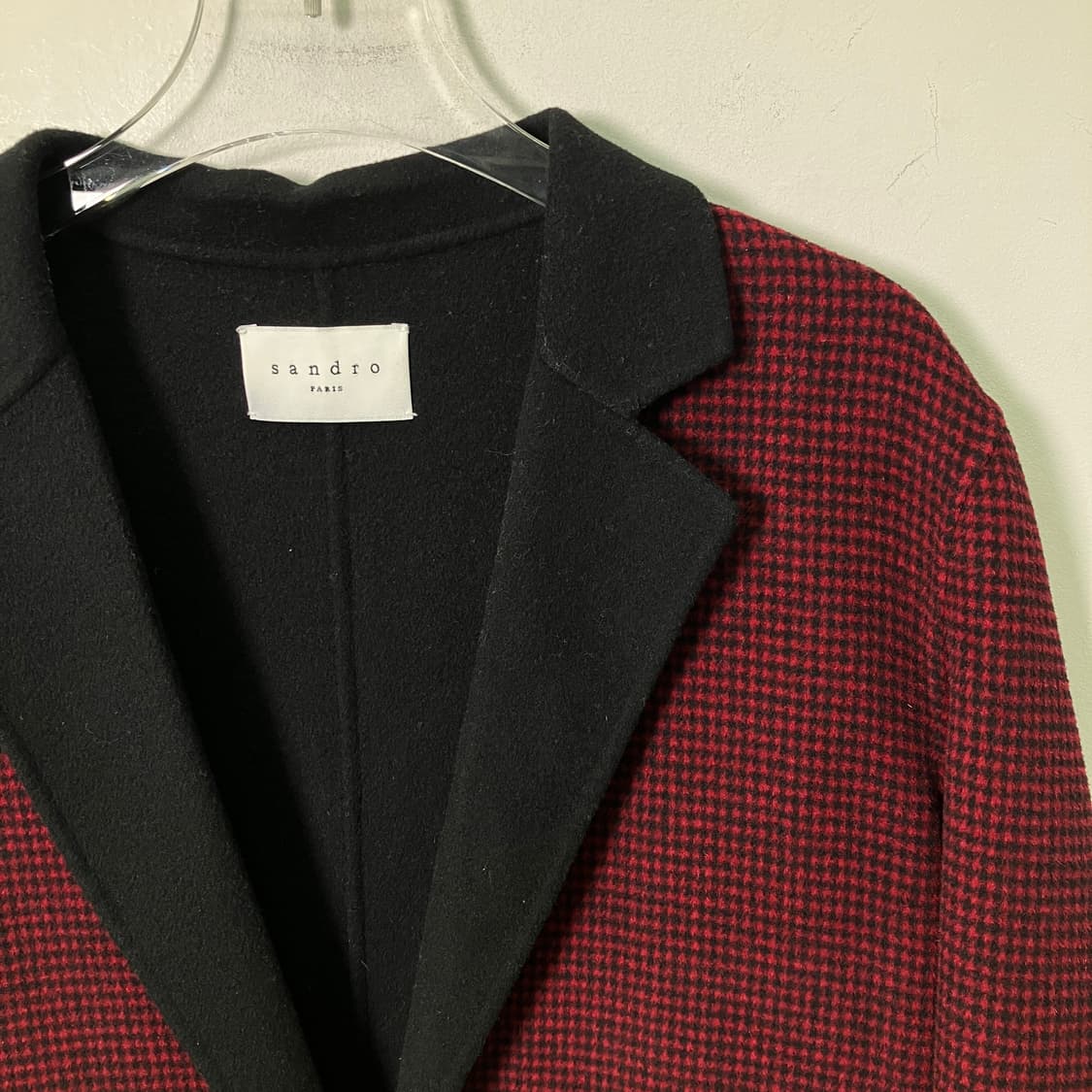 Sandro 산드로 브라이튼 하운즈투스 펠트 코트 상품이미지4