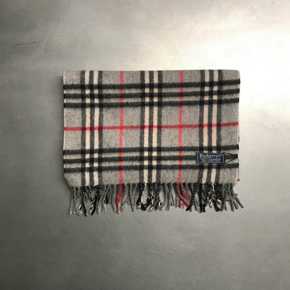 버버리 정품 캐시미어 머플러 그레이 상품이미지2