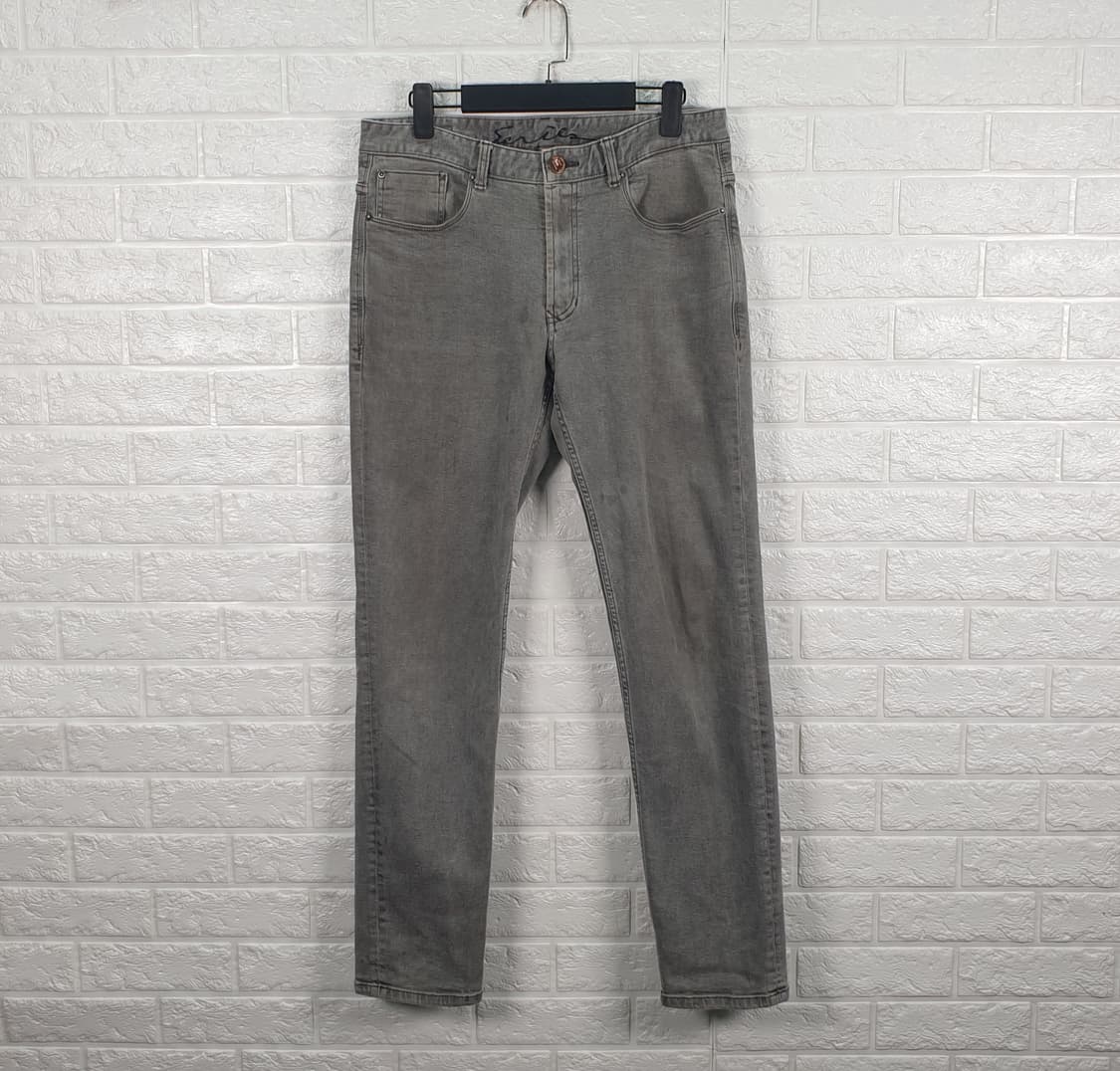 [32]시리즈 그레이 다잉 데님 팬츠 상품이미지1