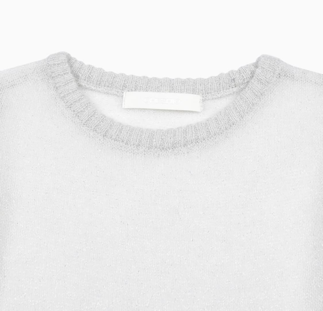 오헤시오 SPANGLE SHEER KNIT SILVER 상품이미지2