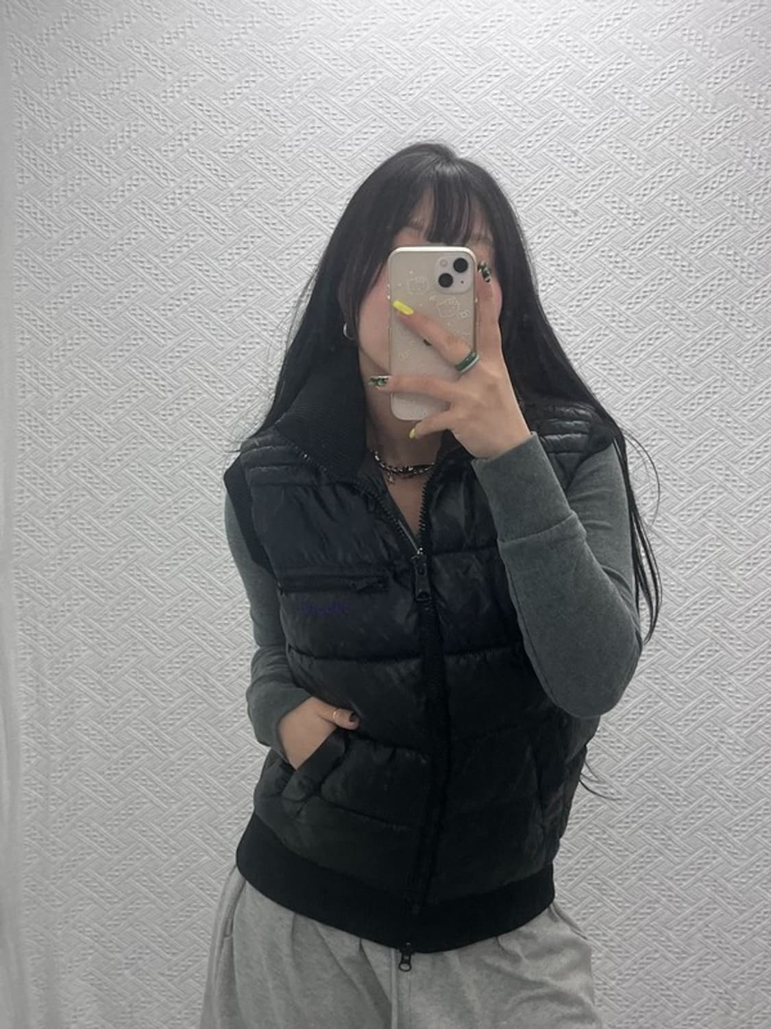 아디다스 빈티지 레트로 블랙퍼플 패딩 조끼 95 C07523 상품이미지1