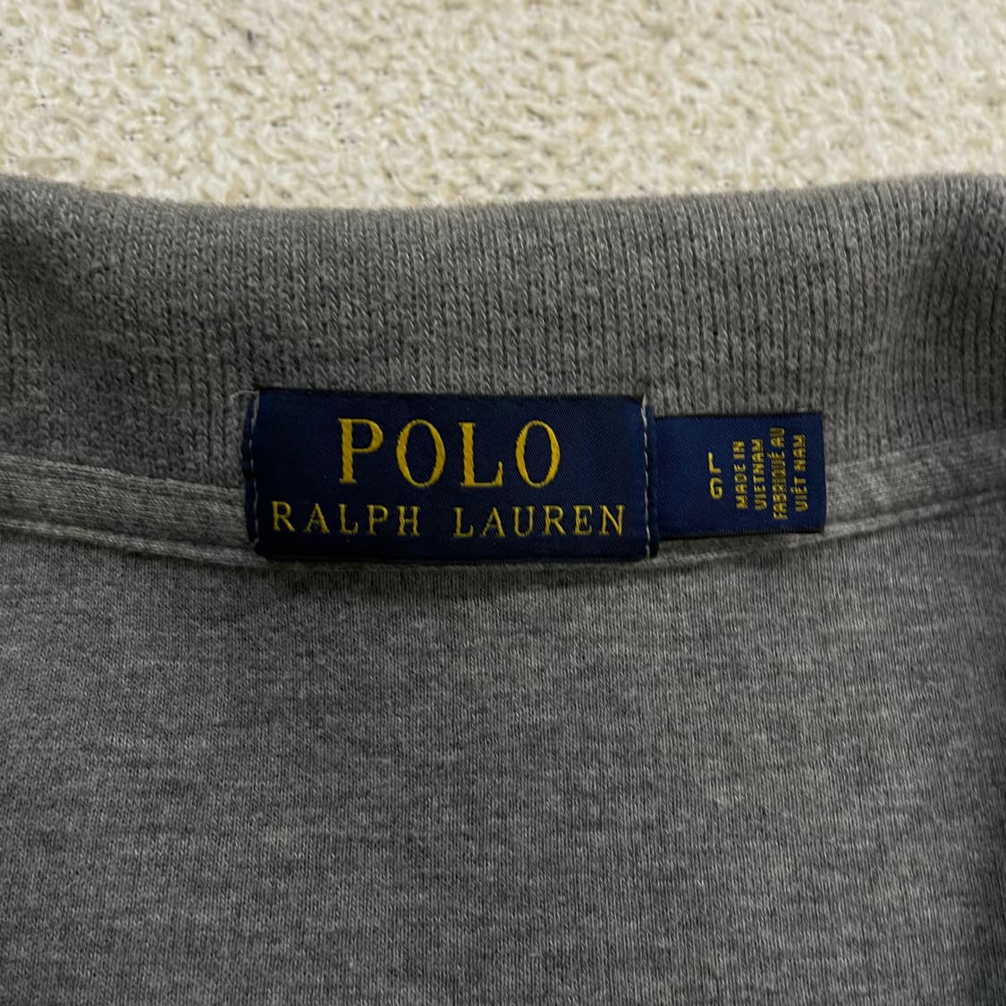 폴로 랄프로렌 포니 로고 하프 집업 니트 그레이 상품이미지3