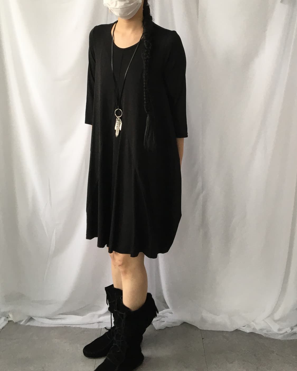 Line detail loose fit onepiece 상품이미지10