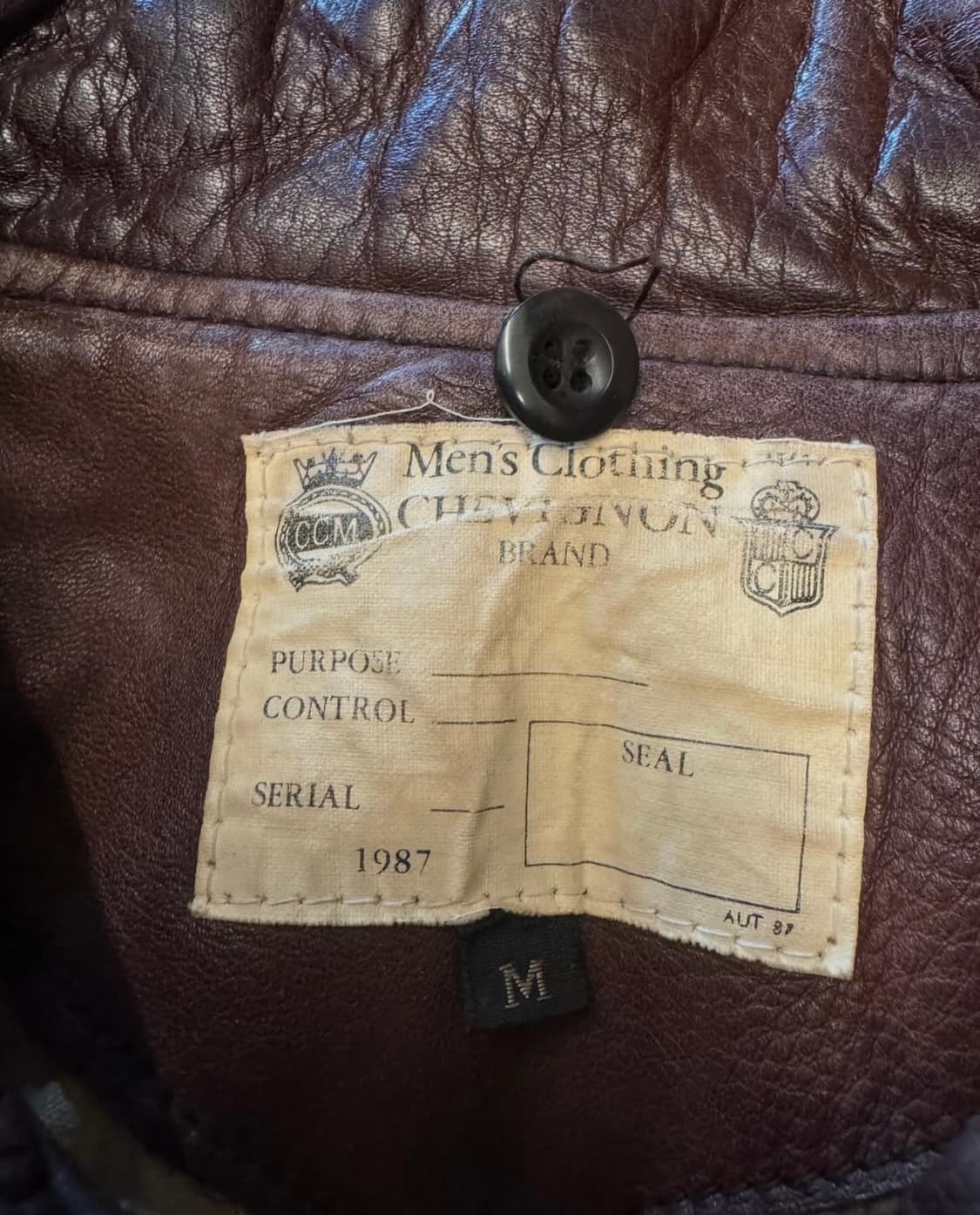찰스 쉐비뇽 80s 리얼 가죽 자켓 상품이미지3